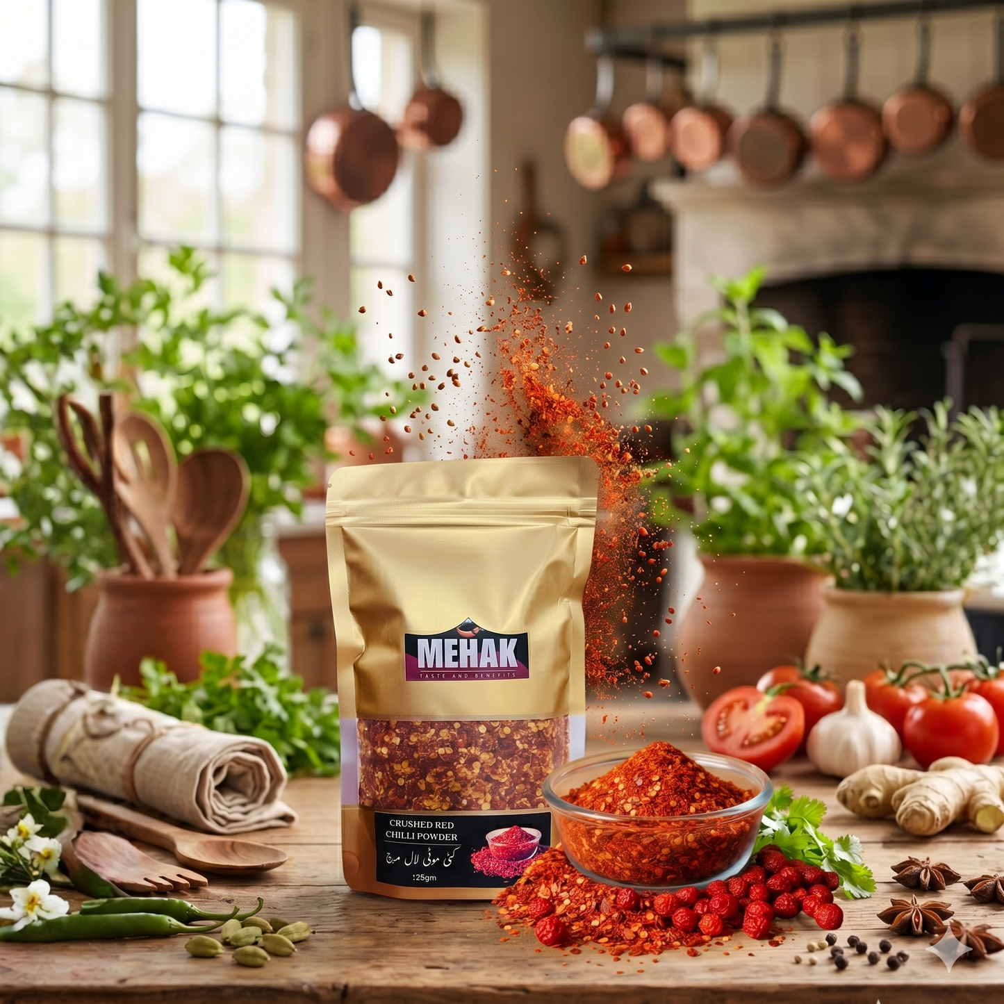 Crushed Red chilli Powder (Kuti hue lal mirch)